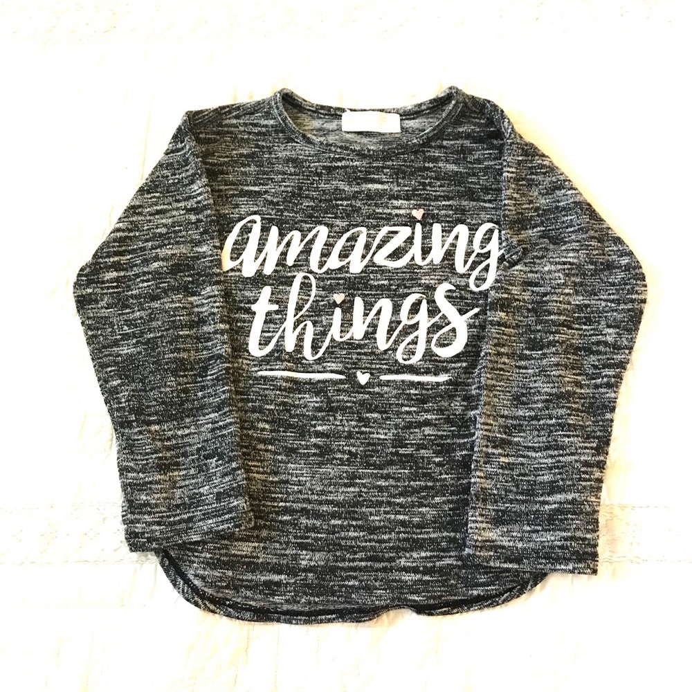 🔴 H&M Knitted Black and White Long Sleeve Top